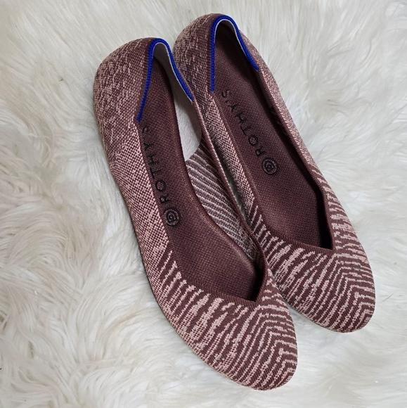 Rothy's Metallic Slip On Brown Flats Size W10🌴 - Picture 5 of 9